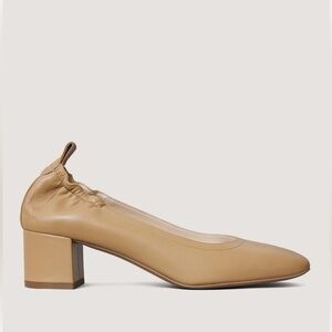 Everlane Tan Block Heel Pumps